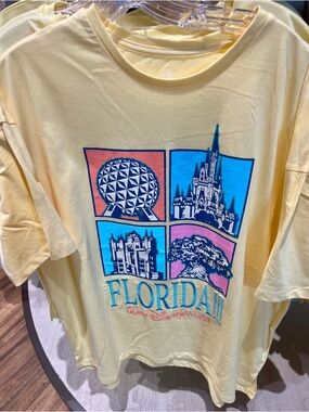 2026 Disney Parks Icons Eras Swift Style Florida!!! Yellow Adult Shirt